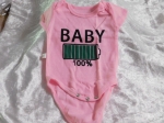 Baby Romper Baby 100% Pink 0-3months